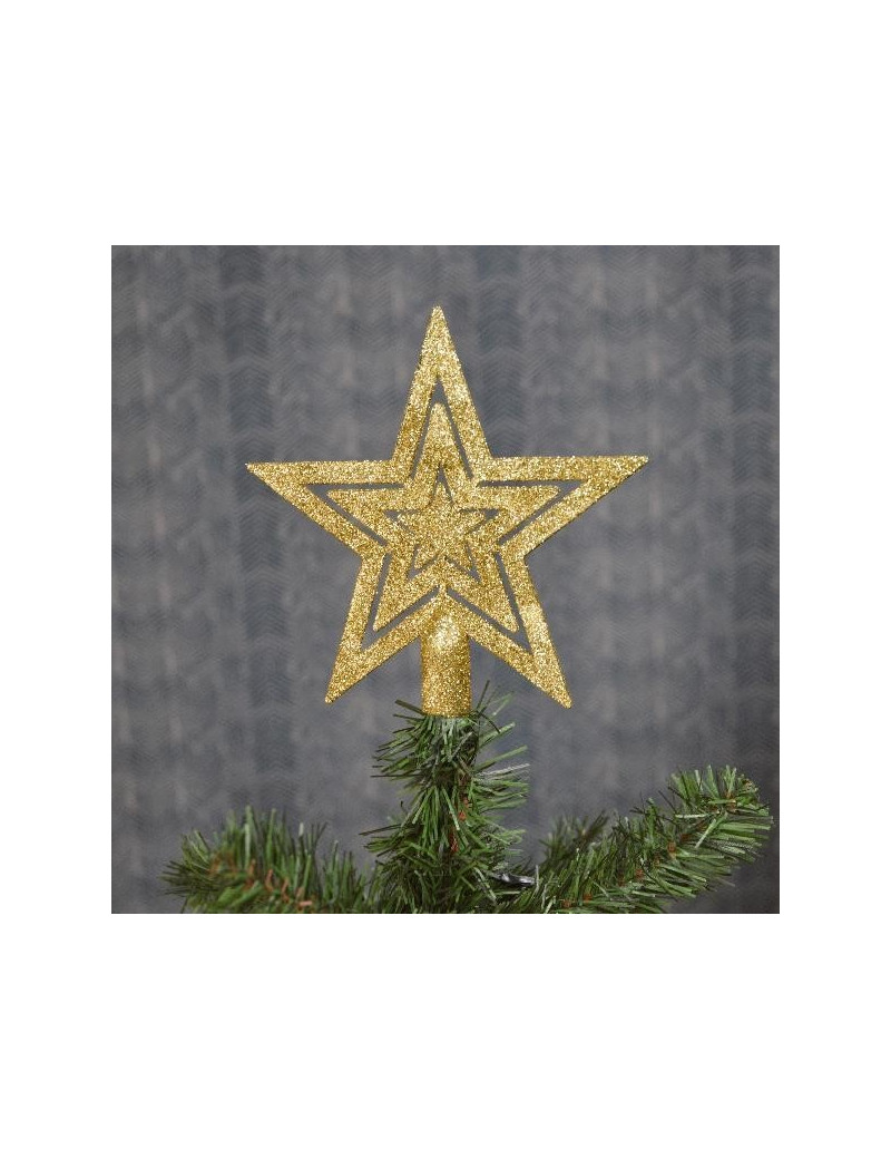 Estrella para la punta del árbol de Navidad Color Dorado