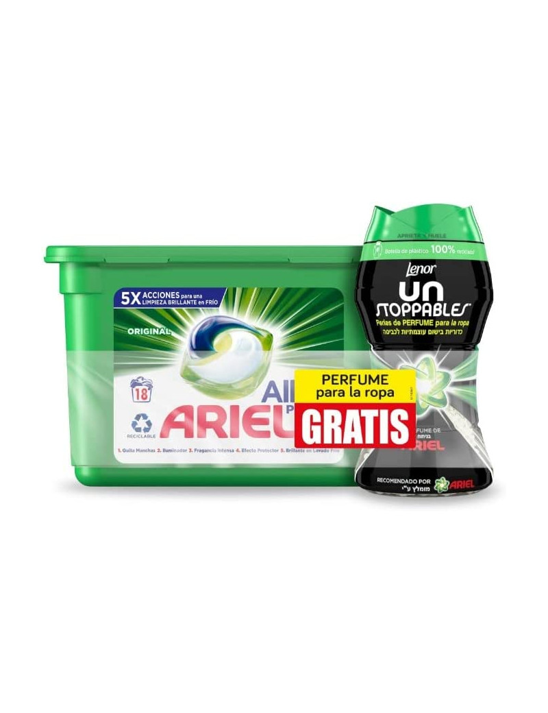 Capsulas Ariel Detergente Pack 90 por tan solo 28,99 € (-26%).